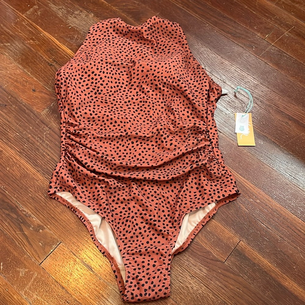 NWT* Kona Sol  high coverage 1 piece bathing suit